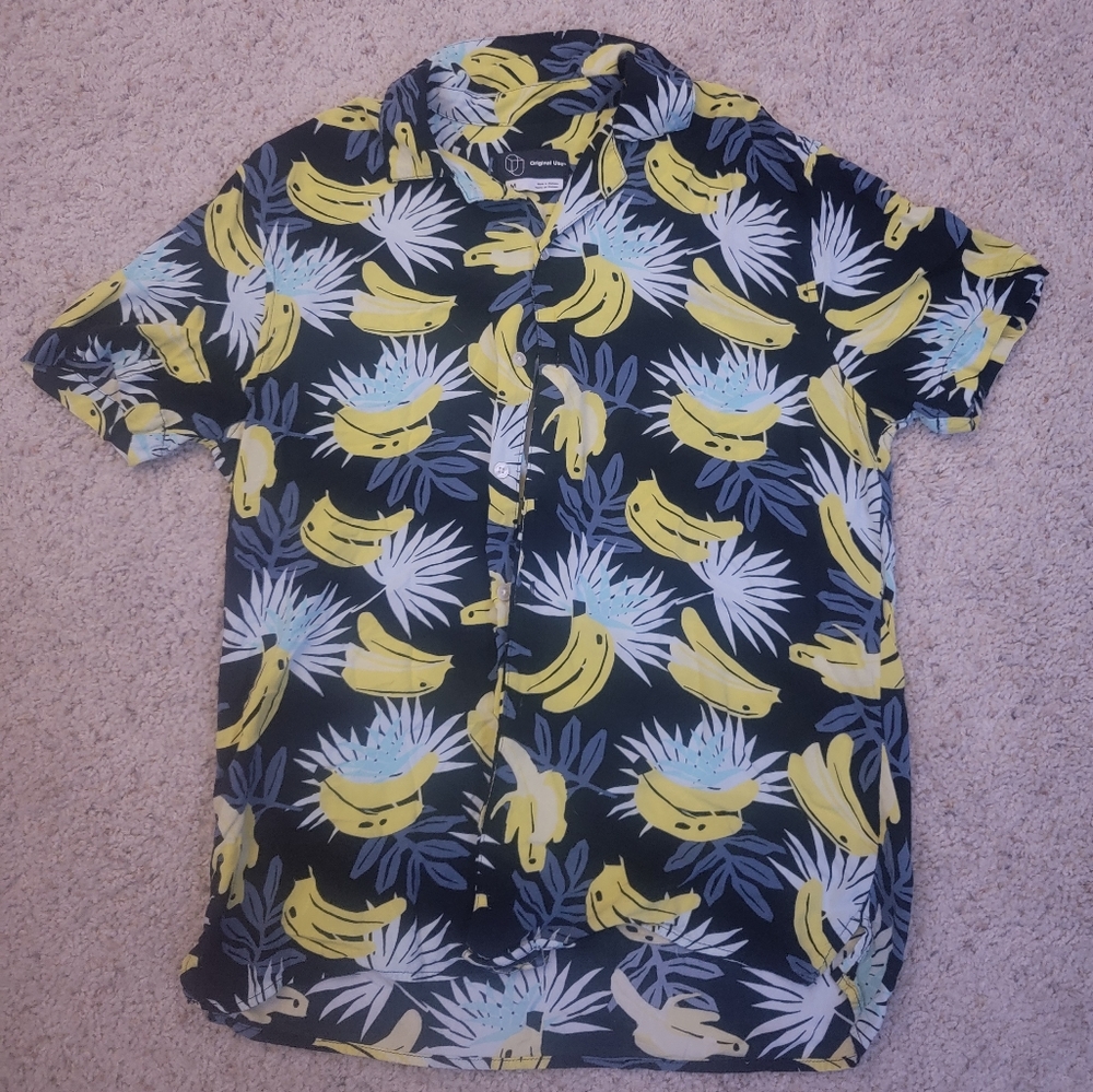 Banana Button Up Shirt